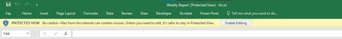 Fix Excel File Couldn't Open in Protected View Error - Step 2