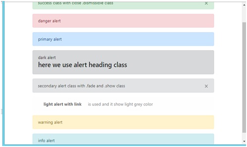 Bootstrap4 well and alert classes Tablet view