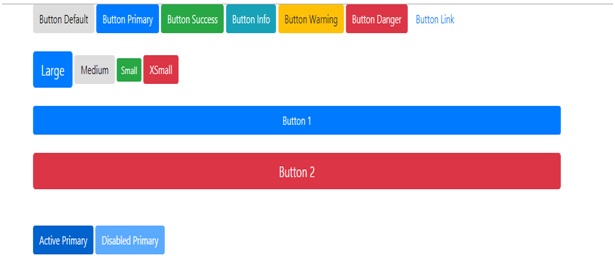 Buttons in bootstrap