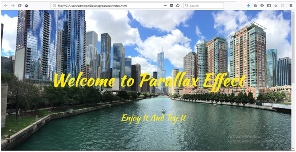 make parallax website animation which is responsive using Bootstrap, HTML and CSS