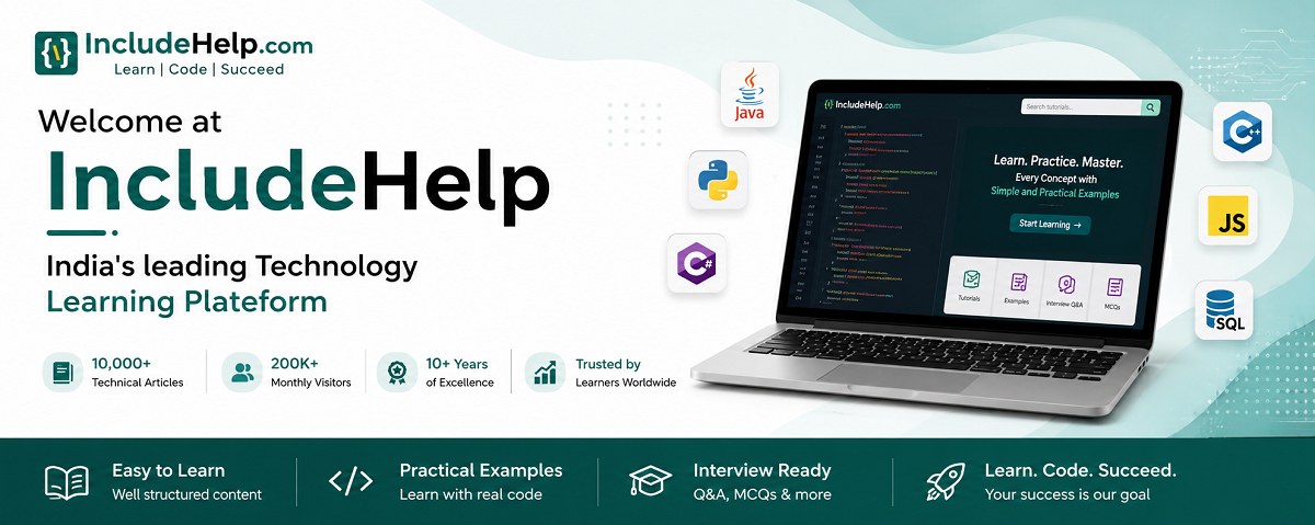 Welcome at IncludHelp.com