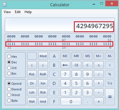 How to print maximum value of an unsigned int in c language