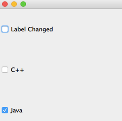 Java AWT Checkbox