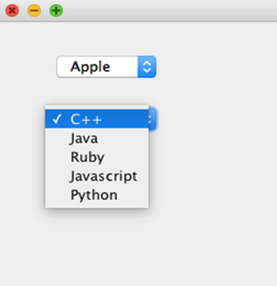 Java AWT Choice