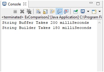 Comparision of  StringBuffer and StringBuilder in Java