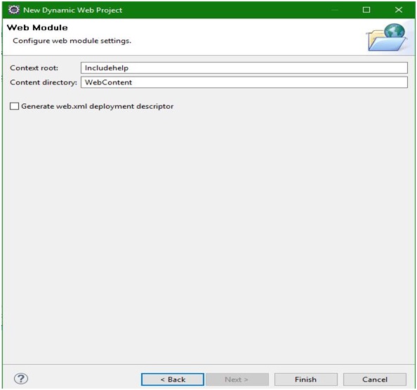 Dynamic Web project in eclipse 6