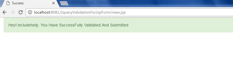 jQuery Validation For Jsp with Bootstrap Design