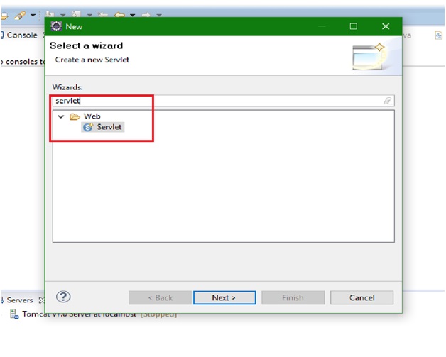 Servlet file in Eclipse Mars 3