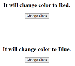 Example 1: Change class name