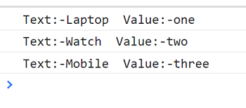 Example: Iterate through select-options