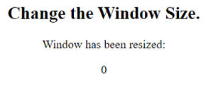 Example 1: on window resize