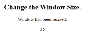 Example 2: on window resize