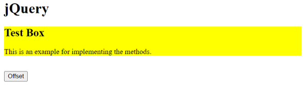 Example 1: position one element relative to another