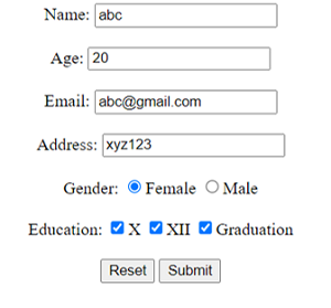 Example 1: Resetting a multi-stage form