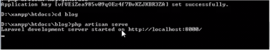 Laravel Installation step 5