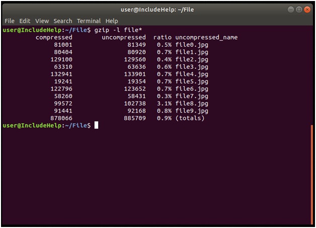 Compression techniques in Linux 4