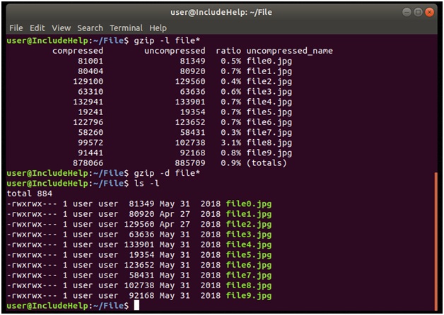 Compression techniques in Linux 5