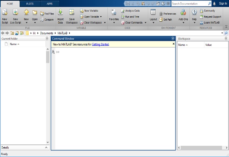 matlab window desktop environment |Command window