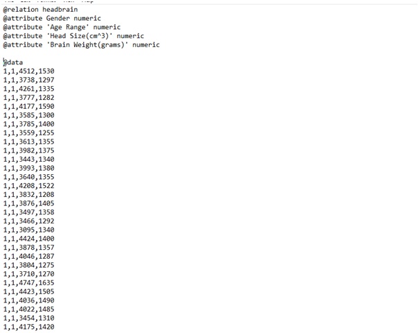 Sample data set 1