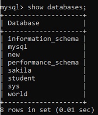 MySQL | List/Show tables (1)