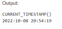 Example 1: MySQL CURRENT_TIMESTAMP() Function