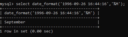 MySQL DATE_FORMAT() Example 14