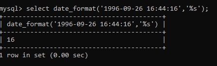 MySQL DATE_FORMAT() Example 19