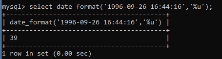 MySQL DATE_FORMAT() Example 22