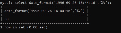 MySQL DATE_FORMAT() Example 23