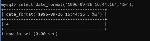 MySQL DATE_FORMAT() Example 26