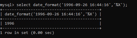 MySQL DATE_FORMAT() Example 27