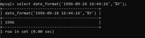 MySQL DATE_FORMAT() Example 29