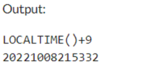 Example 2: MySQL LOCALTIME() Function