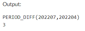 Example 1: MySQL PERIOD_DIFF() Function