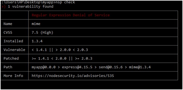 Express security check in Node.js