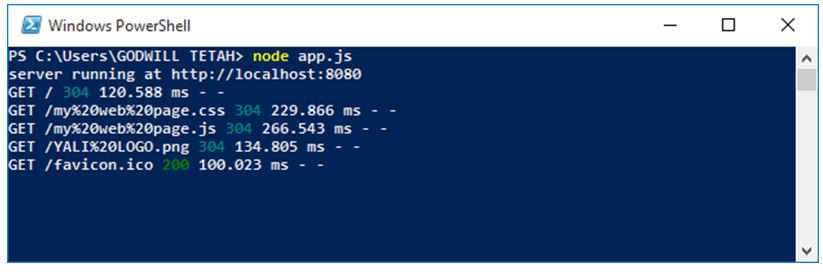 Morgan middleware in Node.js