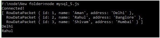 Node.js - how to show/display data in Node.js