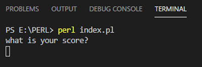 If conditional statement in Perl (1)