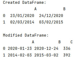 Example: Add column with number of days