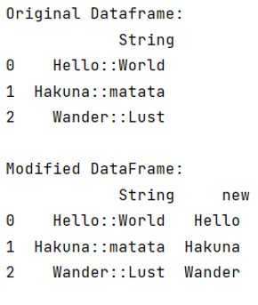 Example: Pandas remove everything after a delimiter in a string