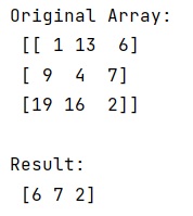 Example: Access the ith column of a NumPy multidimensional arrayframe