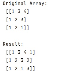 Example: How to add items into a numpy array?