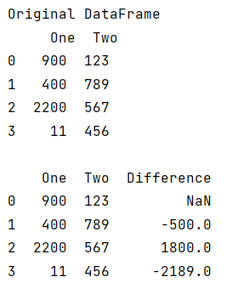 Example: Adding a column that result of difference in consecutive rows