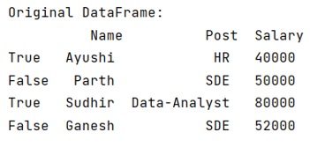 Example 1: Apply logical operators for Boolean indexing