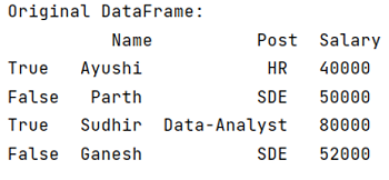 Example 1: Boolean Indexing