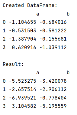 Example 2: Broadcasting mean in Pandas documentation