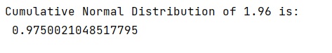 Example: How to calculate cumulative normal distribution?