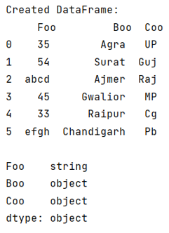 Example: Change data type from series to string