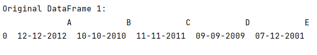 Example: Change multiple columns in pandas dataframe to datetime