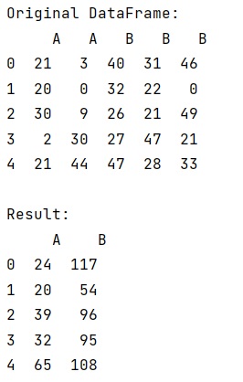 Example: Combine duplicated columns within a DataFrame